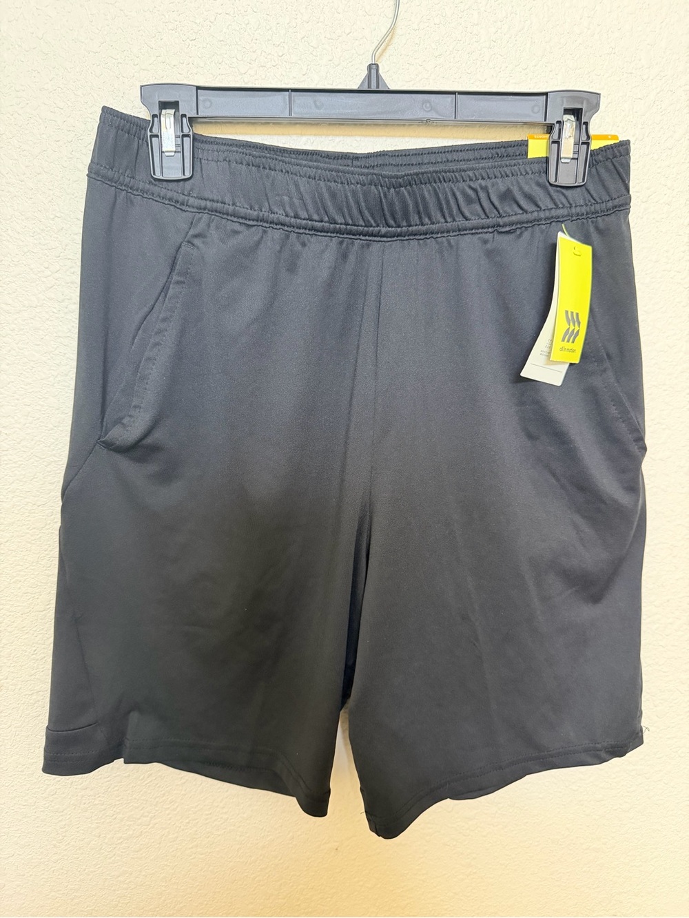 all in motion Black Men's Athletic Shorts with Elastic Waist